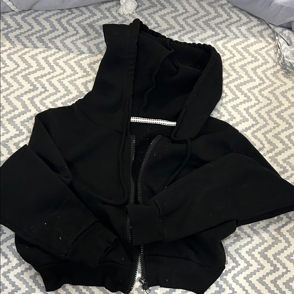 SHEIN Black Hoodie Sweater